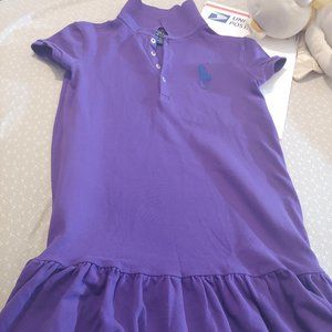 POLO (girl's) PURPLE ** SHORT SLEEVE ** Dress